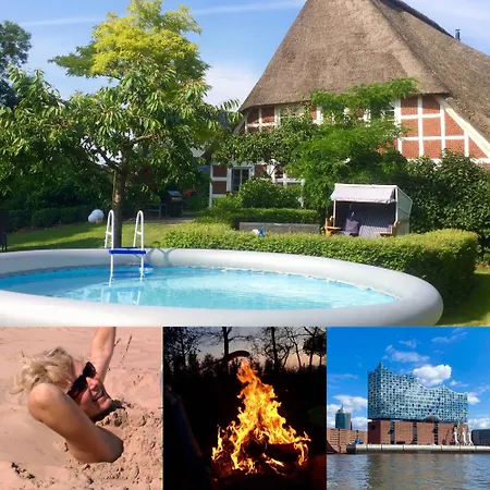 Kamin Ofen Wohnung -Altes Landhaus Oste- 2 Schlafzimmer, Terrasse, Pool, Kueche, Bad,Wlan,Kuehl Im Sommer, Nah Am Nordsee Strand * Hemmoor