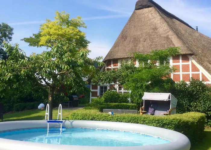 Luxus-landhaus Nordsee, Sommer-pool, Kaminofen, Grosse Terrasse, Grill, 2 Schlafzimmer, Kueche, Bad, Wlan, شقة *