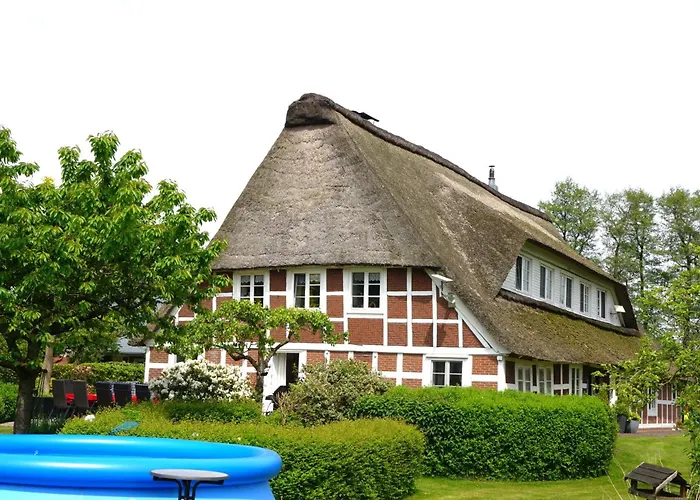 شقة Luxus-landhaus Nordsee, Sommer-pool, Kaminofen, Grosse Terrasse, Grill, 2 Schlafzimmer, Kueche, Bad, Wlan, Hemmoor