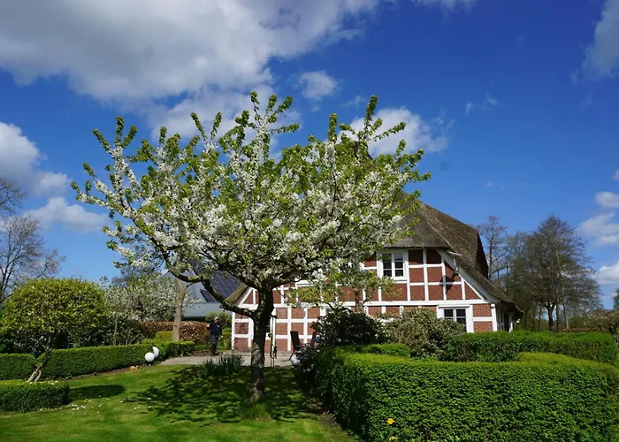 Luxus-landhaus Nordsee, Sommer-pool, Kaminofen, Grosse Terrasse, Grill, 2 Schlafzimmer, Kueche, Bad, Wlan, شقة